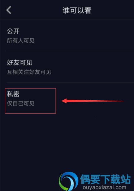 抖音视频要怎么设置为私密呢