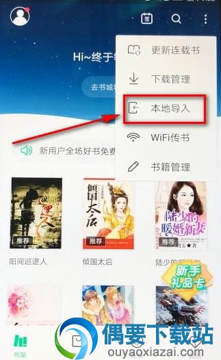 书旗小说怎么在本地导入
