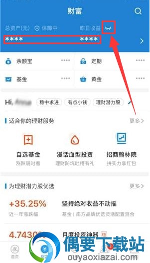 支付宝要怎么隐藏余额上的金额