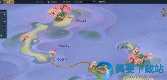 逆水寒恋之风景同心结位置