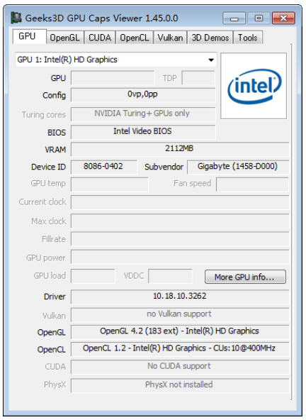 GPU Caps Viewer(显卡检测工具)