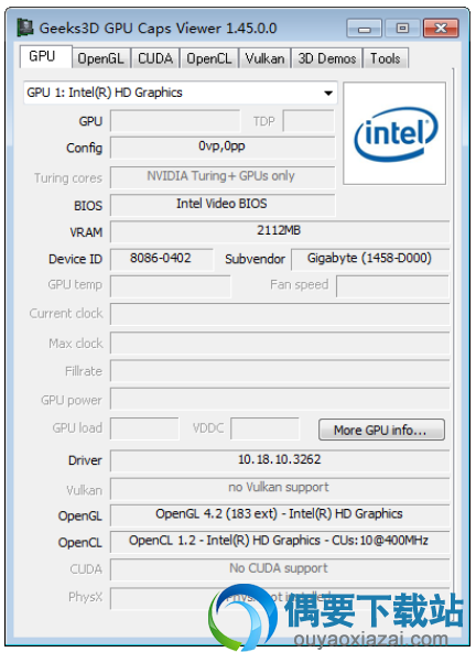 GPU Caps Viewer(显卡检测工具)软件下载